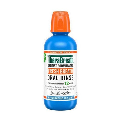 Therabreath, Fresh Breath Oral Rinse Invigorating Icy Mint, 16 Oz Therabreath