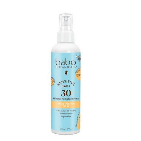 Babo Botanicals, Baby Sunscreen Skin Spray SPF 30, 6 Oz