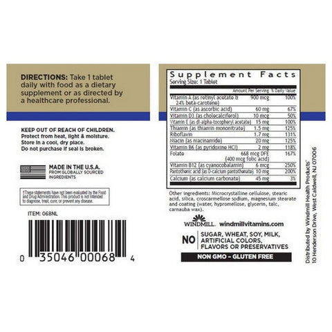 Windmill Health, Daily-Vitamin, 100 Tabs Windmill Health