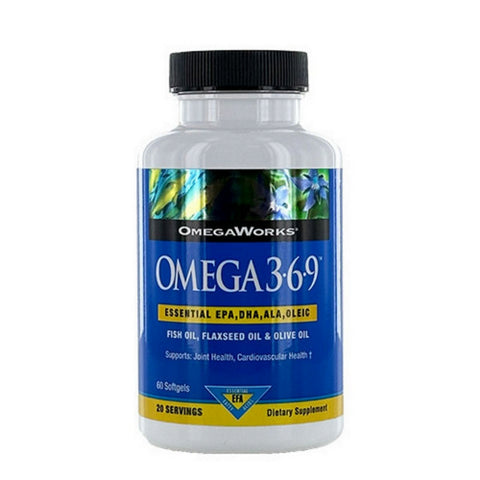 OmegaWorks, Omega 3-6-9, 60 Each