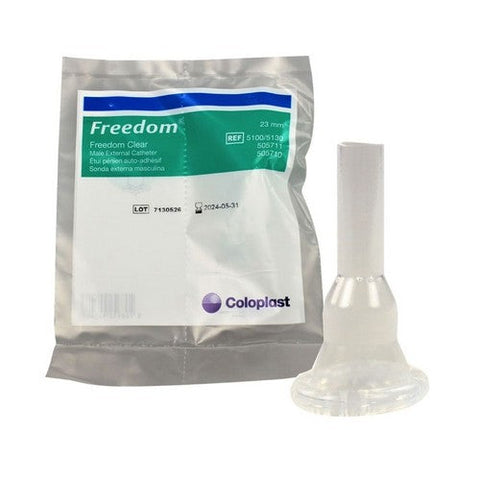 Coloplast, Male External Catheter Freedom Cath Self-Adhesive Seal Silicone Small, 1 Each Coloplast