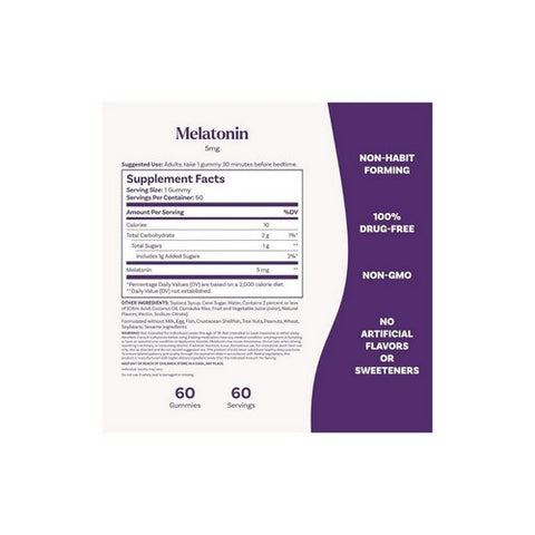 Natrol, Melatonin Gummies Strawberry, 60 Count