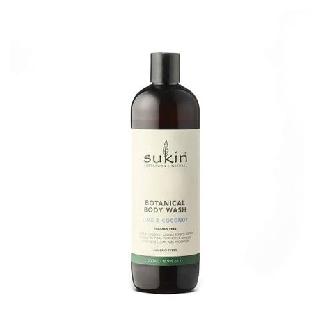 Sukin, Body Wash Lime & Coconut, 16.9 Oz
