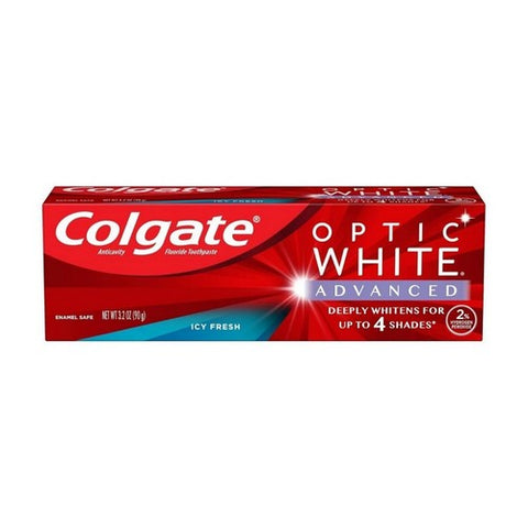 Colgate, Optic White Icy Cool Fresh Anticavity Fluoride Toothpaste Fresh Mint, 3.2 Oz