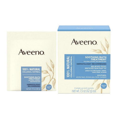 Aveeno, Bath Additive Unscented Powder, 1.5 Oz Box Of 8 Aveeno