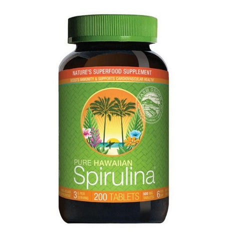 Nutrex Hawaii, Pure Hawaiian Spirulina, 500 MG, 200 Tabs