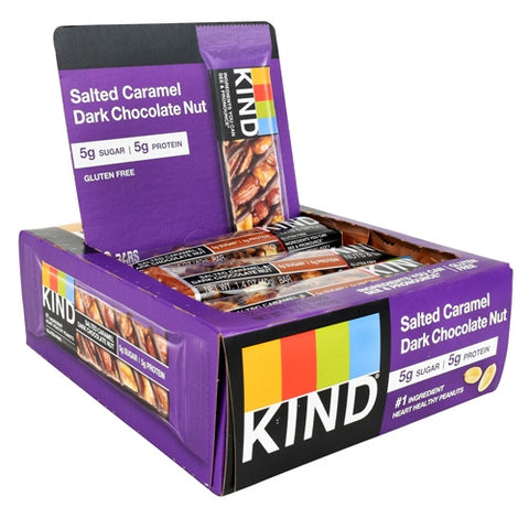 Kind Fruit & Nut Bars, Kind Bar Salted Caramel Dark Chocolate Nut, 12 Count