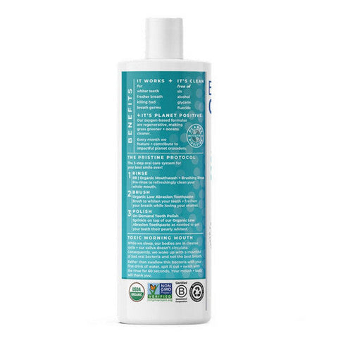 Essential Oxygen, Br Organic Mouthwash Plus Brushing Rinse Cinnamint, 16 Oz Essential Oxygen