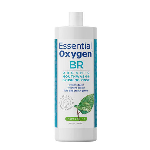 Essential Oxygen, Organic Brushing Rinse, Peppermint 32 Oz