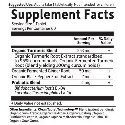 Garden of Life, Organics Extra Strength Turmeric Inflammatory Response, 60 Vegan Tabs