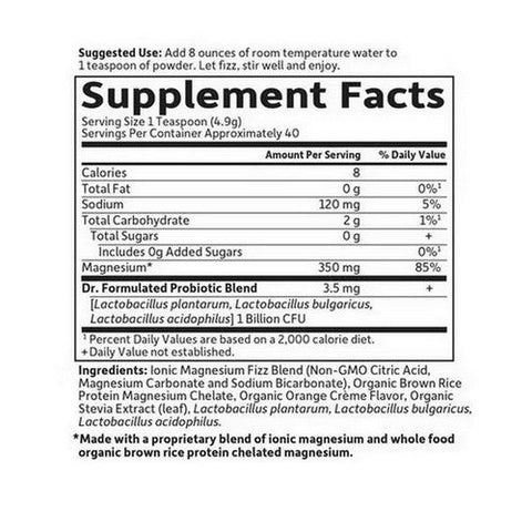 Garden of Life, Dr. Formulated Magnesium Powder, Orange, 7 Oz Garden of Life