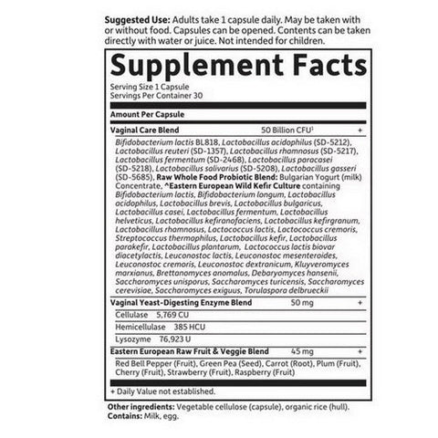 Garden of Life, Raw Probiotics Vaginal Care, 30 Caps Garden of Life