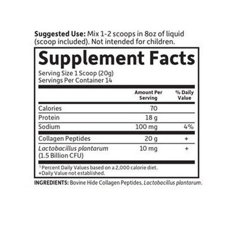 Garden of Life, Grass Fed Collagen Peptides Unflavored, 19.75 Oz