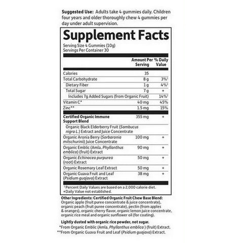 Garden of Life, Organics Elderberry, 120 Gummies