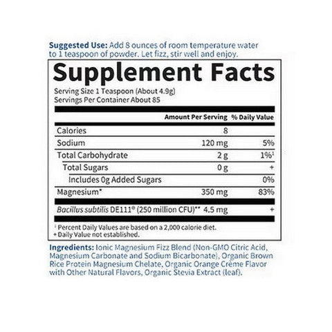 Garden of Life, Dr. Formulated Magnesium Powder, Orange, 14.8 Oz Garden of Life