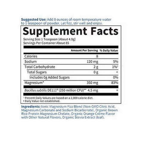 Garden of Life, Dr. Formulated Magnesium Powder, Orange, 14.8 Oz