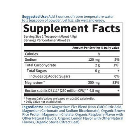 Garden of Life, Dr. Formulated Magnesium Powder, Raspberry Lemon, 14.9 Oz