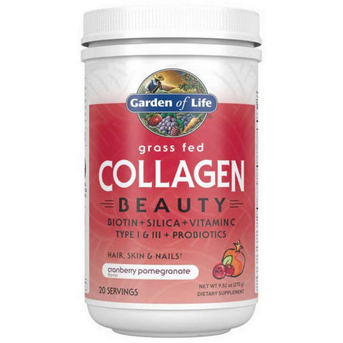 Garden of Life, Grass Fed Collagen Beauty Cranberry Pomegranate Powder, 9.52 Oz Garden of Life
