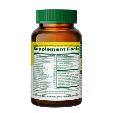 MegaFood, Women's One Daily Multivitamins, 60 Tabs