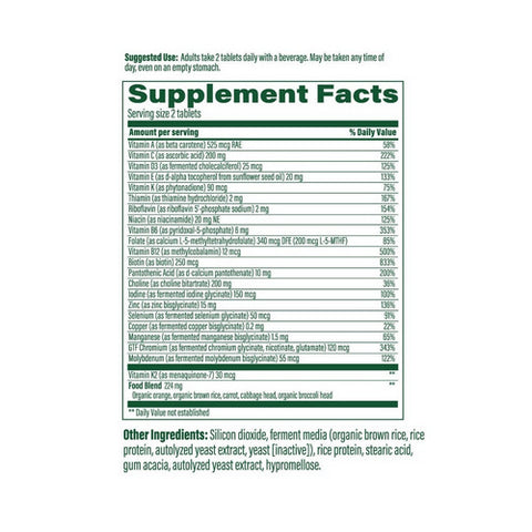 MegaFood, Men's 40+ Advanced Multivitamin, 60 Tabs