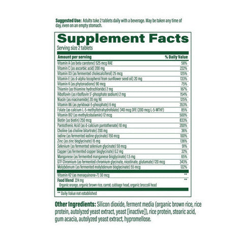 MegaFood, Men's 40+ Advanced Multivitamin, 120 Tabs MegaFood