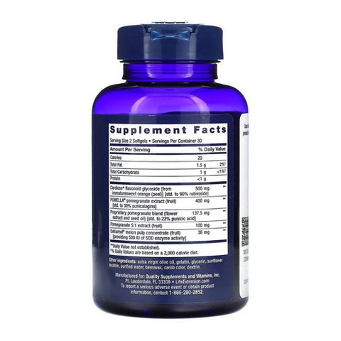 Life Extension, Endothelial Defense Pomegranate Plus, 60 Softgels