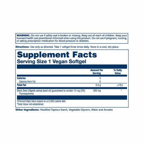 Solaray, Black Seed Extract - 3% Thymoquinone, 60 Count Solaray