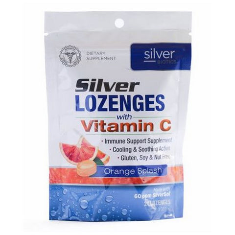Silver Biotics (American Biotech Labs), Silver Lozenges With Vitamin C Orange Splash, 21 Lozenges