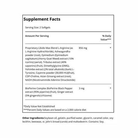 Applied Nutrition, Libido Max Skinny, 30 Tabs Applied Nutrition