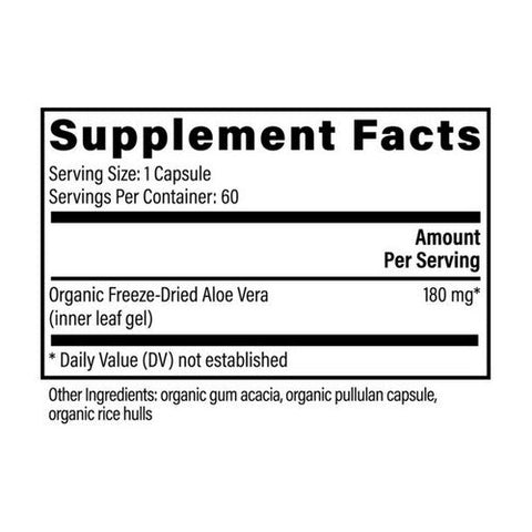 Global Healing Center, Aloe Fuzion, 180mg, 60 Caps Global Healing Center