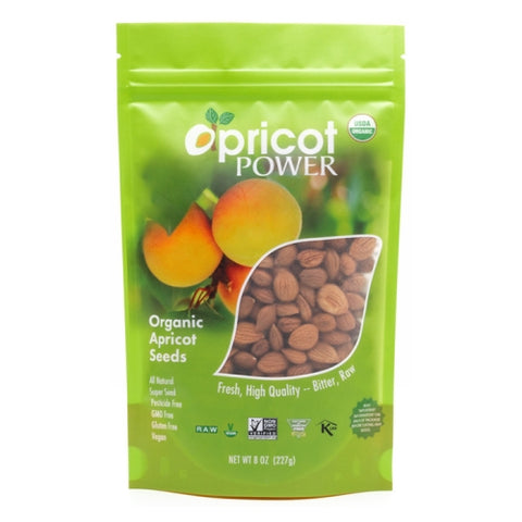 Organic Bitter Apricot Seeds 8 Oz by Apricot Power