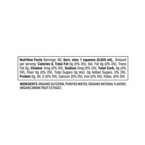Sweetleaf Stevia, Monk Fruit Organic Sweetener Squeezable, 1.7 Oz Sweetleaf Stevia