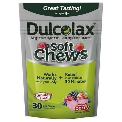 Dulcolax, Dulcolax Soft Chews Berry, 30 Soft Chews
