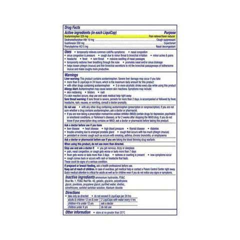 Vicks, Dayquil Severe Cold And Flu Liquicaps, 16 Count Vicks
