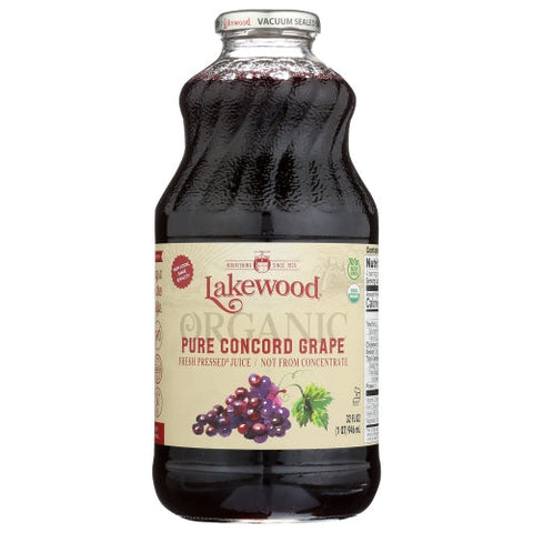 Lakewood Organic, Juice Grape Concord Org, Case of 6 X 32 Oz Lakewood Organic
