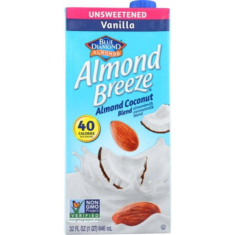 Bev Almnd Ccnut Vnla Unsw Case of 12 X 32 Oz by Blue Diamond