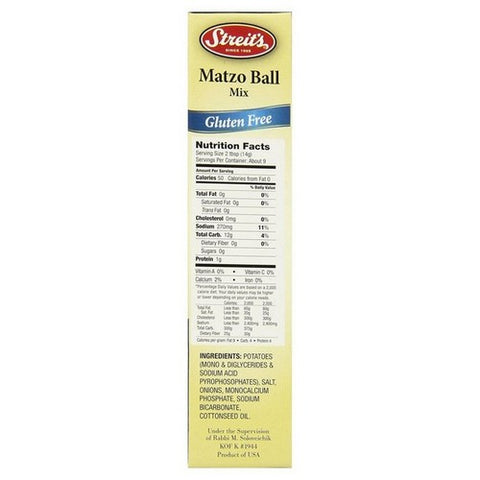 Streits, Matzo Ball Mix Gluten Free, 4.5 Oz(Case Of 12)