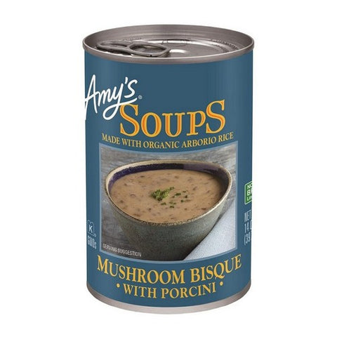 Amys, Organic Soup Mushroom Bisque With Porcini, 14 Oz