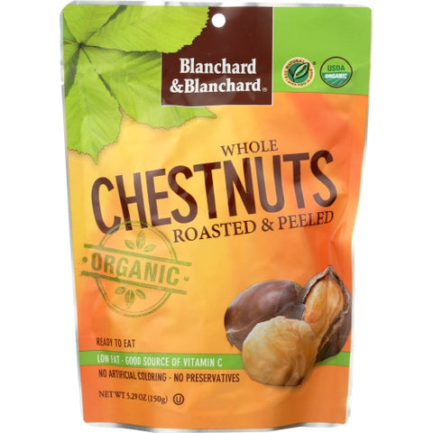 Blanchard & Blanchard, Chestnut Whl Rstd&Peeled, 5.29 Oz(Case Of 12)