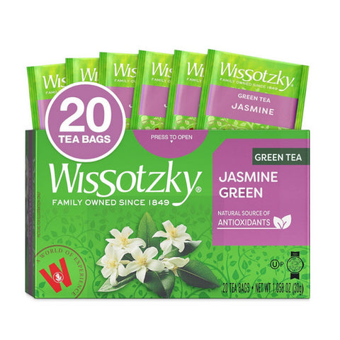 Wissotzky, Jasmine Green Tea, 20 Bags(Case Of 6)