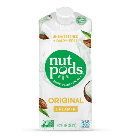 Nutpods, Original Almond and Coconut Unsweetened and Dairy-Free Creamer, 11.2 Oz(Case Of 12) Nutpods