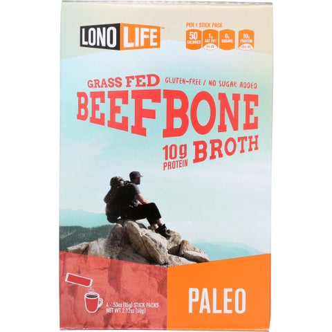 Lonolife, Broth Bone Beef Stick 4Pk, 2.12 Oz(Case Of 6)