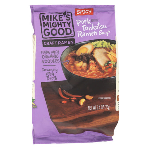 Mike's Mighty Good, Tonkotsu Ramen Soup, 2.4 Oz(Case Of 7)