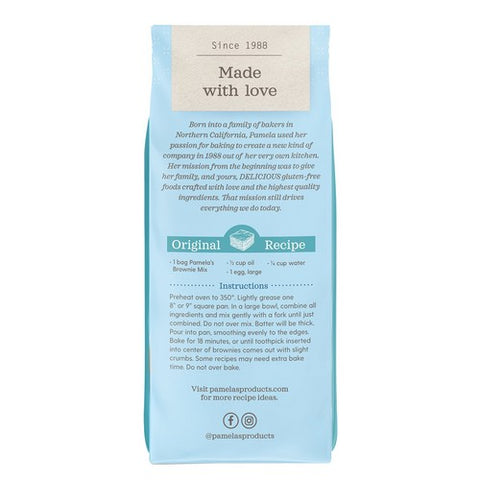 Pamela's Products, Gluten Free Brownie Mix Chocolate, 16 Oz(Case Of 6)