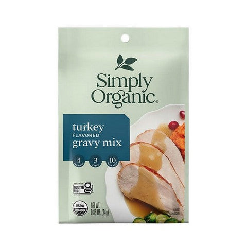 Simply Organic, Turkey Flavored Gravy Mix, 0.85 Oz(Case Of 12) Simply Organic