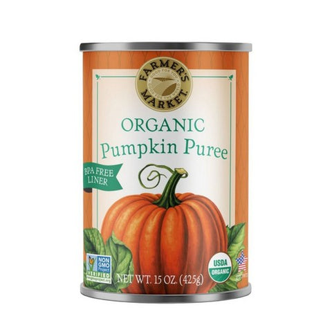 Farmers Market Foods, Organic Pumpkin Puree, 15 Oz(Case Of 12)