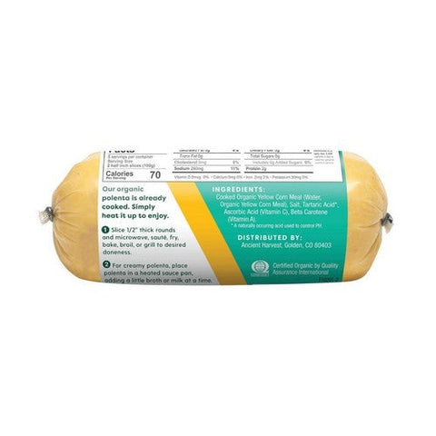 Ancient Harvest, Organic Polenta Traditional Italian, Case of 12 X 18 Oz Ancient Harvest