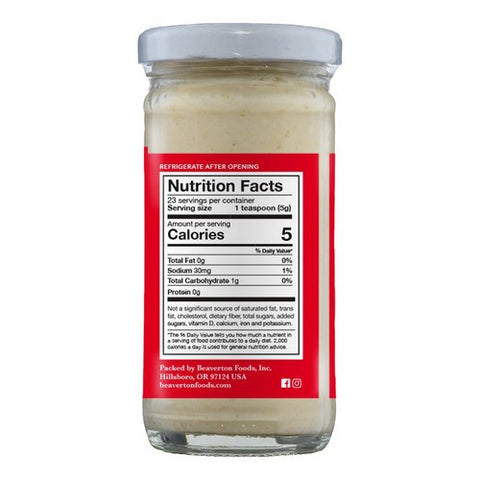 Beaver, Horseradish Extra Hot, 4 Oz(Case Of 12)