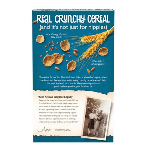 Natures Path, Organic Flax Plus Multibran Flakes, 13.25 Oz(Case Of 12)