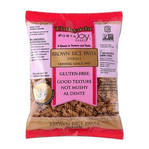 Tinkyada, Brown Rice Pasta Spirals Gluten Free, 16 Oz(Case Of 12)